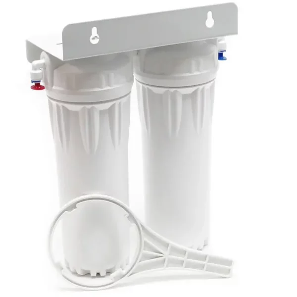 NO DIRTY WATER R3 Sistema Di Filtraggio Acqua A 3 Stadi Per Camper - Filtro Da 0,2 Micron Con Tubo In Acciaio Quick Connect (21x24x35,6 Cm, 5,9 Kg)
