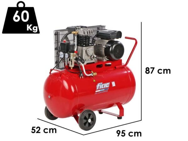 Compressore aria da 100 litri 1500W elettrico 3 Hp 8 Bar incluso KIT - immagine 7