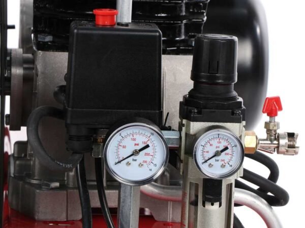 Compressore aria da 100 litri 1500W elettrico 3 Hp 8 Bar incluso KIT - immagine 13